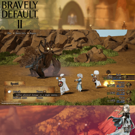 แผ่นเกม Nintendo Switch Bravely Default II Zone Asia / ภาษาอังกฤษ_2